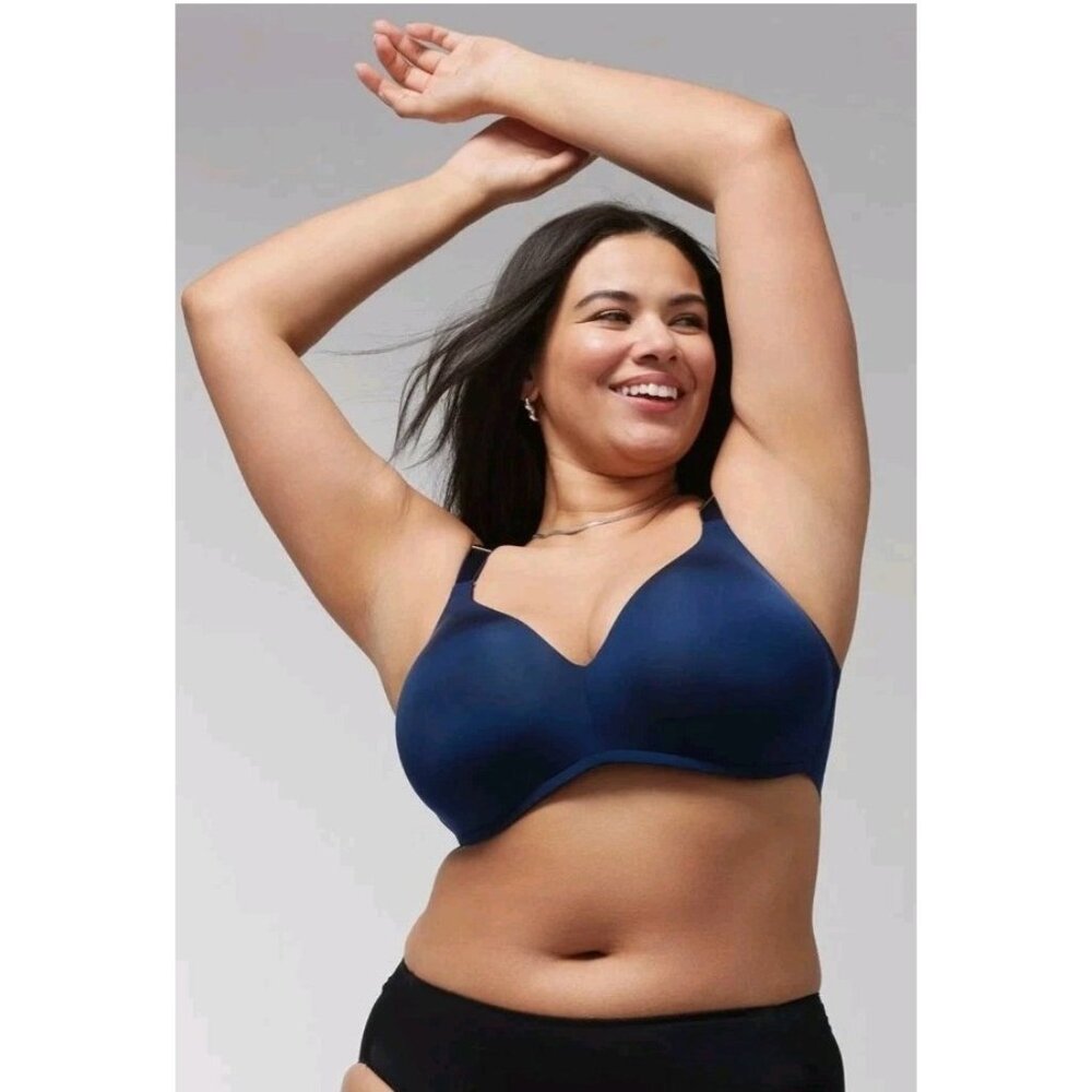 Soma Wireless T-shirt Bra in Navy